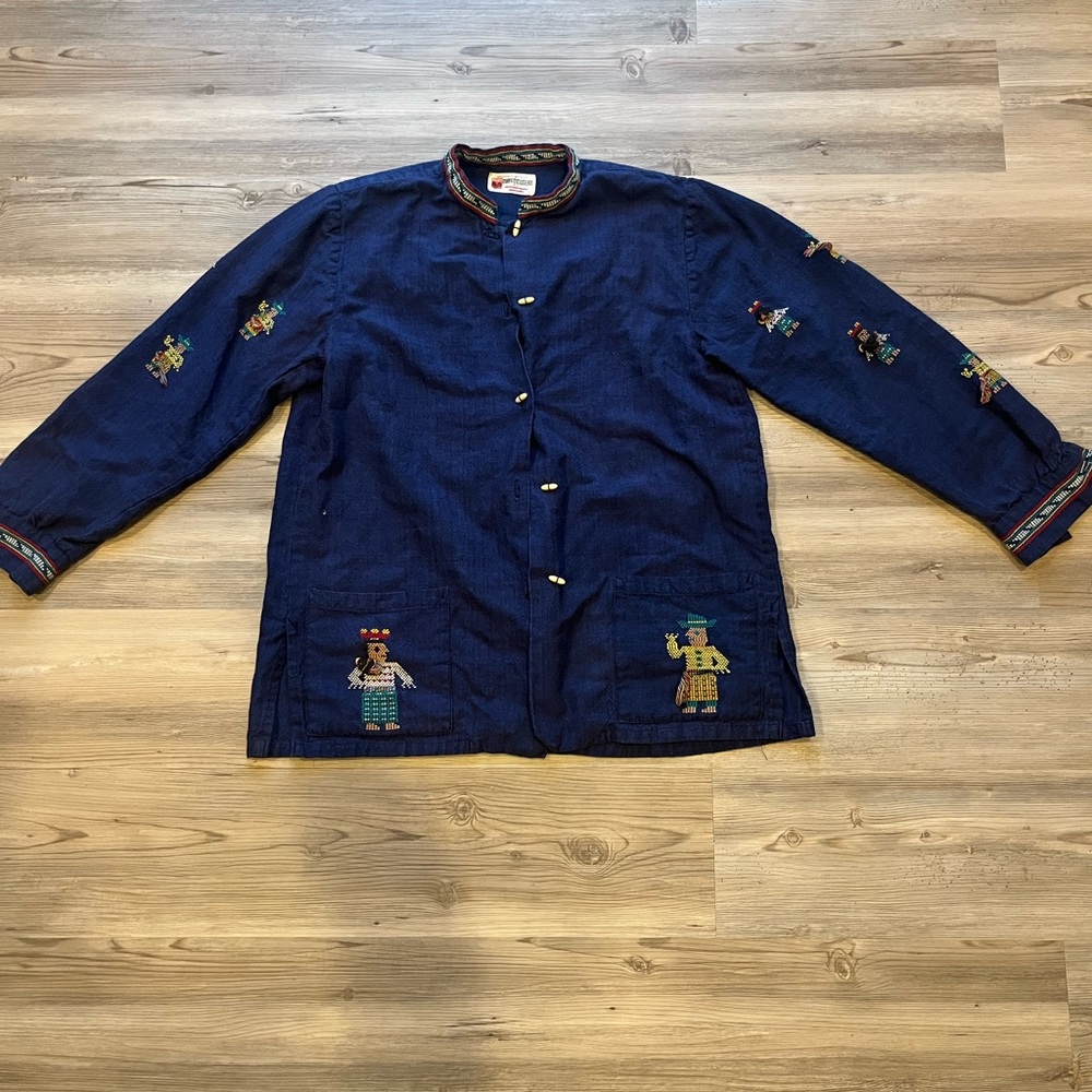 Hand Woven Button Up